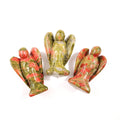 Huiying Gemstone Engraving Guardian Angel Unakite Crafts 1.5 Inch