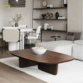 Solid Wood Light Luxury Log Small Rectangular Table Modern Indoor for Living Room Creative Best Design Coffee Table