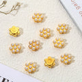 Wholesale Cross Border Colorful Flower Diamond Pendant Accessories Plum Diamond Buckle for DIY Handmade Glass Rhinestones