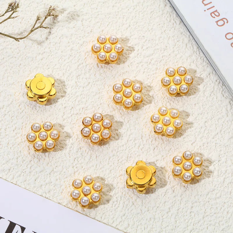 Wholesale Cross Border Colorful Flower Diamond Pendant Accessories Plum Diamond Buckle for DIY Handmade Glass Rhinestones