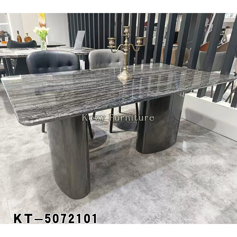 Modern Home Decoration Dining Room Furniture Dining Table Hotel Home Furniture Marble Top Dining Table