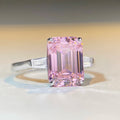 Fine Jewelry Custom Fashion Cz 5A Cubic Zirconia Emerald Cut Technology China Wholesale Rings Solitaire S925 Silver Sterling