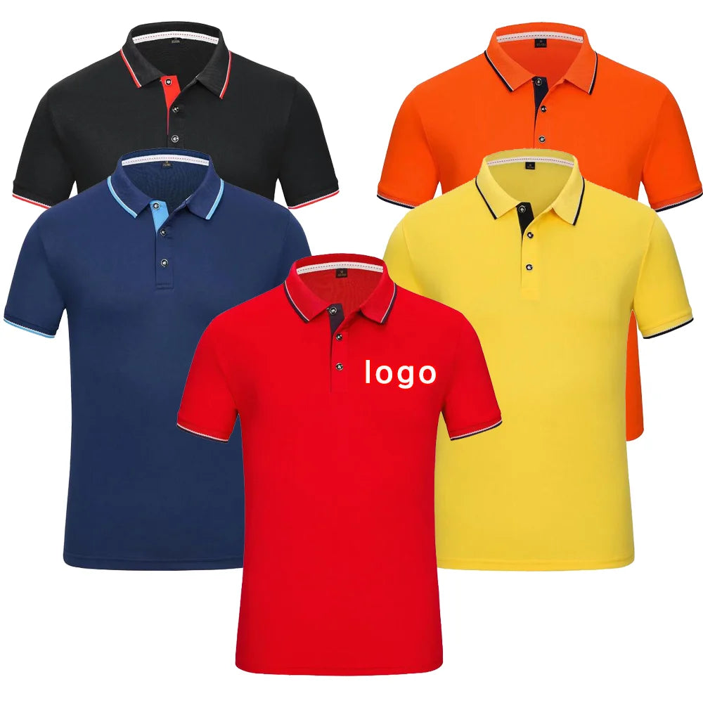 Wholesale Unisex Cheap Polo Tshirts Custom Print Embroidery Logo Work Uniform Quick Dry Regular Fit 100% Polyester Polo Shirt