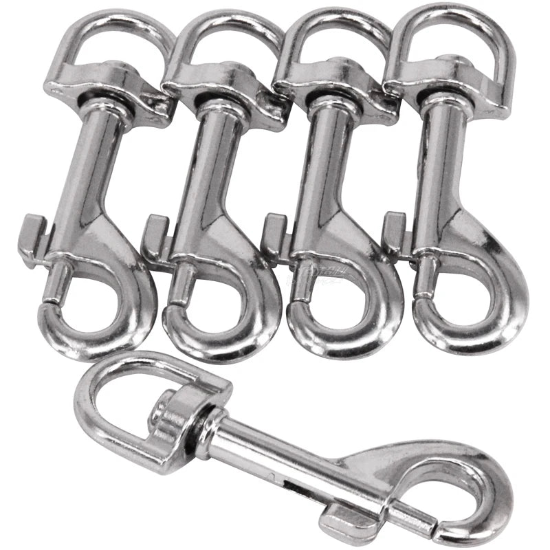 M008-15 Zinc Alloy Snap Hook Plain Finish for Mining Automotive Heavy Industry Use-Spring Clips & Carabiners