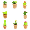 8-in-1 Wool Felt DIY Crafts Kit for Kids Beginner Artificial Succulents & Tropical Plants Needle Felting Kit Novelty Gift Set