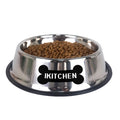 IKITCHEN Wholesale Custom Dog Bowl Luxury Stainless Steel Dog Water Bowl Non-Spill Dog Travel Bowl