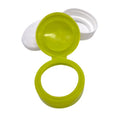 Green PP 49mm Smooth Skirt Big Hole Flip Top Sifter Spice Lid