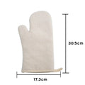 Hot Sales Sublimation Blank Linen Cotton High Temperature Oven Mitten for Kitchen