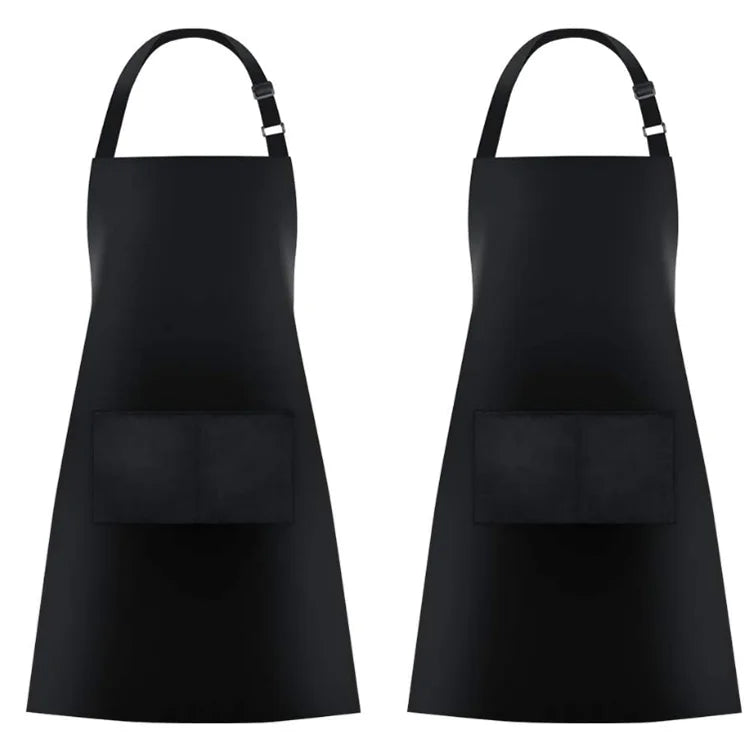 Adult Polyester Apron with Pocket High Quality Cheap Custom Design Printing Cotton Gardening Kitchen Black for Cleaning Custom