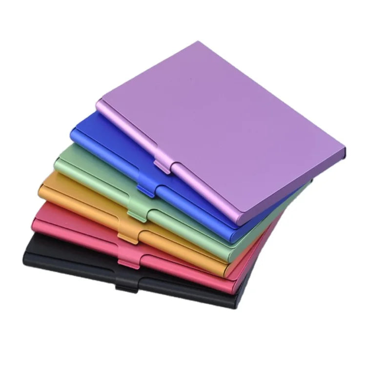 Custom Aluminum Business Name Card Holder Pocket Metal Bank Credit Card Case Carrier Mental Credit Wallet Case for for Men Women