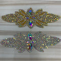 Rhinestones Appliques for Wedding Dress Belt Sash DIY Sew on Accessories Crystal Strass Patches Clothings