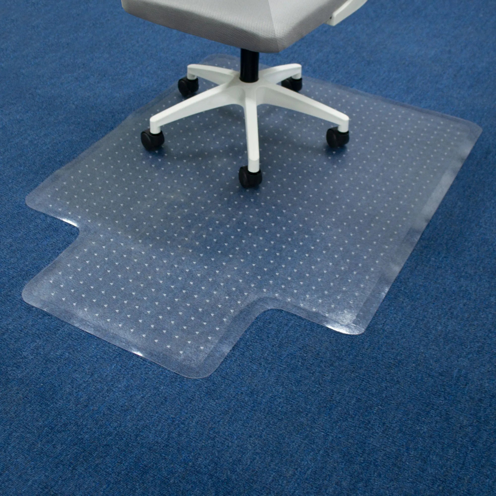 Low MOQ  Factory Direct Sale Free Sample  PVC Vinyl Office Chair Mat with Edge