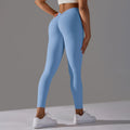 FLW Women Scrunch Butt Tight Booty Lifting V Cut Back Leggings Yoga Pants Sexy Leggings