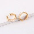 Fashionable Design Brass Resin Earrings Are High-quality Accessories Suitable for Women's Gatherings