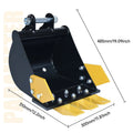 Mini Excavator Attachments-300mm Alloy Steel Skeleton Bucket Teeth Strong Wear-Resistant for Farm Work Ditching and Dredging