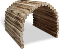 Handmade Flexible Wood Hideout Extra Large House Tunnel Ramp Bridge Tube for Guinea Pigs