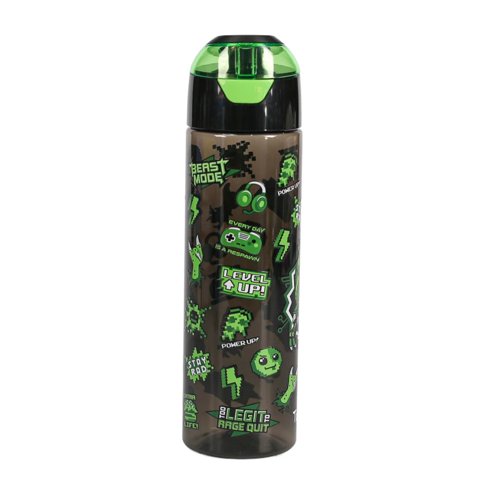 BPA Free 750ml Tritan Push Button Water Bottle for Cute Cartoon Design Plastic Water Bottle for Kids Bpa Free