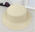 Summer Beach Simple Fashion Sun-proof Colorful Straw Boater Hat Unisex