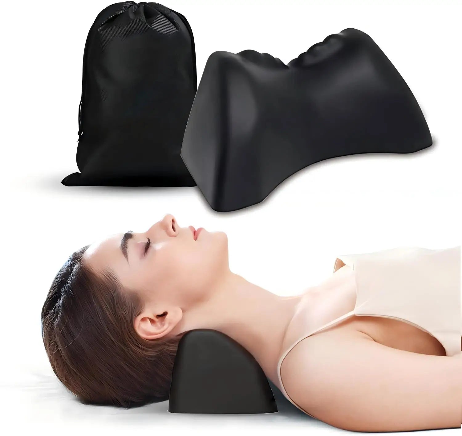 Cervical Traction Pillow for Occipital Release Pivotal Therapy TMJ Relief Neck Stretcher Shoulder Relaxer