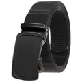 Men's Canvas Automatic Buckle Belts No Ratchet Fabric Belt Polyester Outdoor Leisure Fashion Wholesale Belt Factory