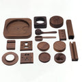 Custom Precision CNC Milling & Turning Stainless Steel/Black Walnut Wood Parts Mass Production Wire EDM Engraving Machining