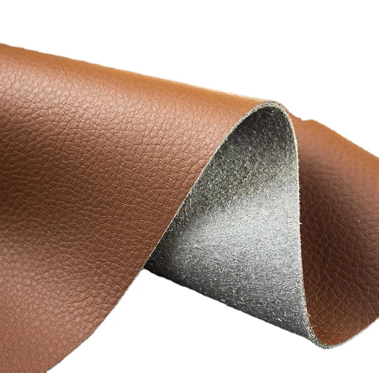Eco-Friendly Litchi Grain Texture PU Microfiber Faux Leather for Bag Sofa Car Seat Furniture Chair Handbags Etc.
