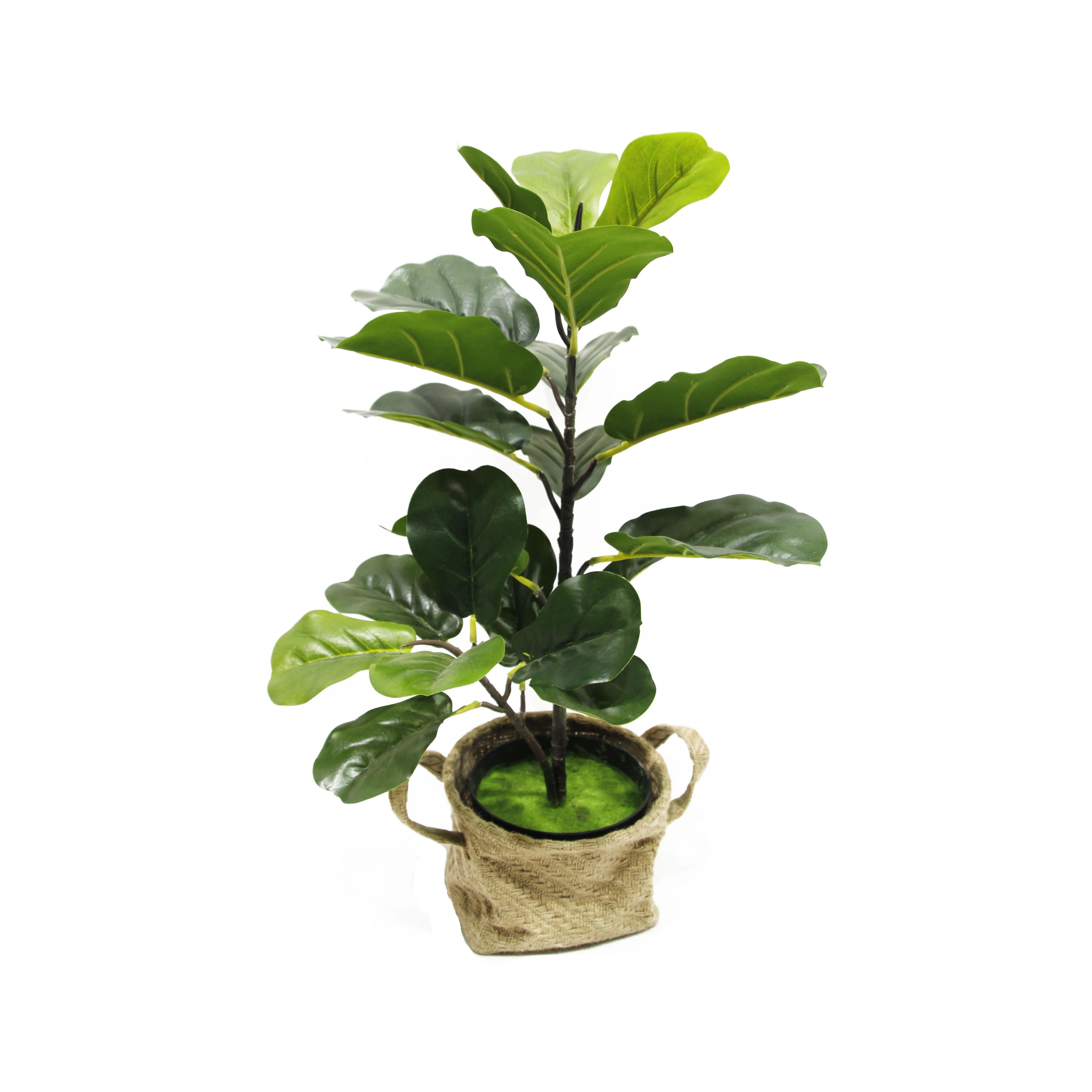 Dongguan Factory Cheap Indoor and Outdoor Decorative Greenery Leaves Ficus Tree Artificial Plant Ficus Fiddle Leaf Fig Tree
