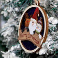 2026 Modern Style Multi-layer Wooden Christmas Tree Pendants 3D Laser-Cut Home Decoration Factory Wholesale