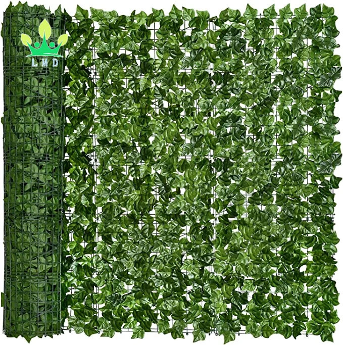 Artificial Leafs Privacy Fence Wall Green Leaves Wall For Outdoor Garden