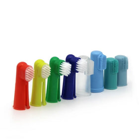Hot Selling Cat Dog Toothbrush Diversification Soft Pet Fingerbrush Silicone Plastic Rubber Effective for Bad Breath Reduction