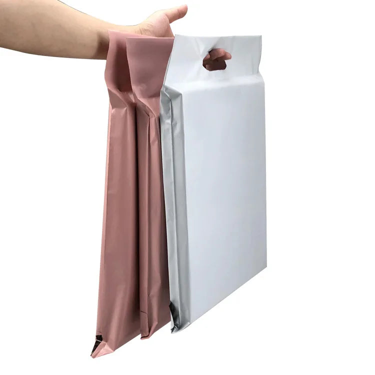 Custom Clothing Logistics Packaging Shipping Bags Pe Mailer Mailing Bag Package Bag With Handle