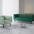 European Comfortable Lounge Sofa Chair Office Waiting Area Fabric Sofa Set Furniture for Living Room