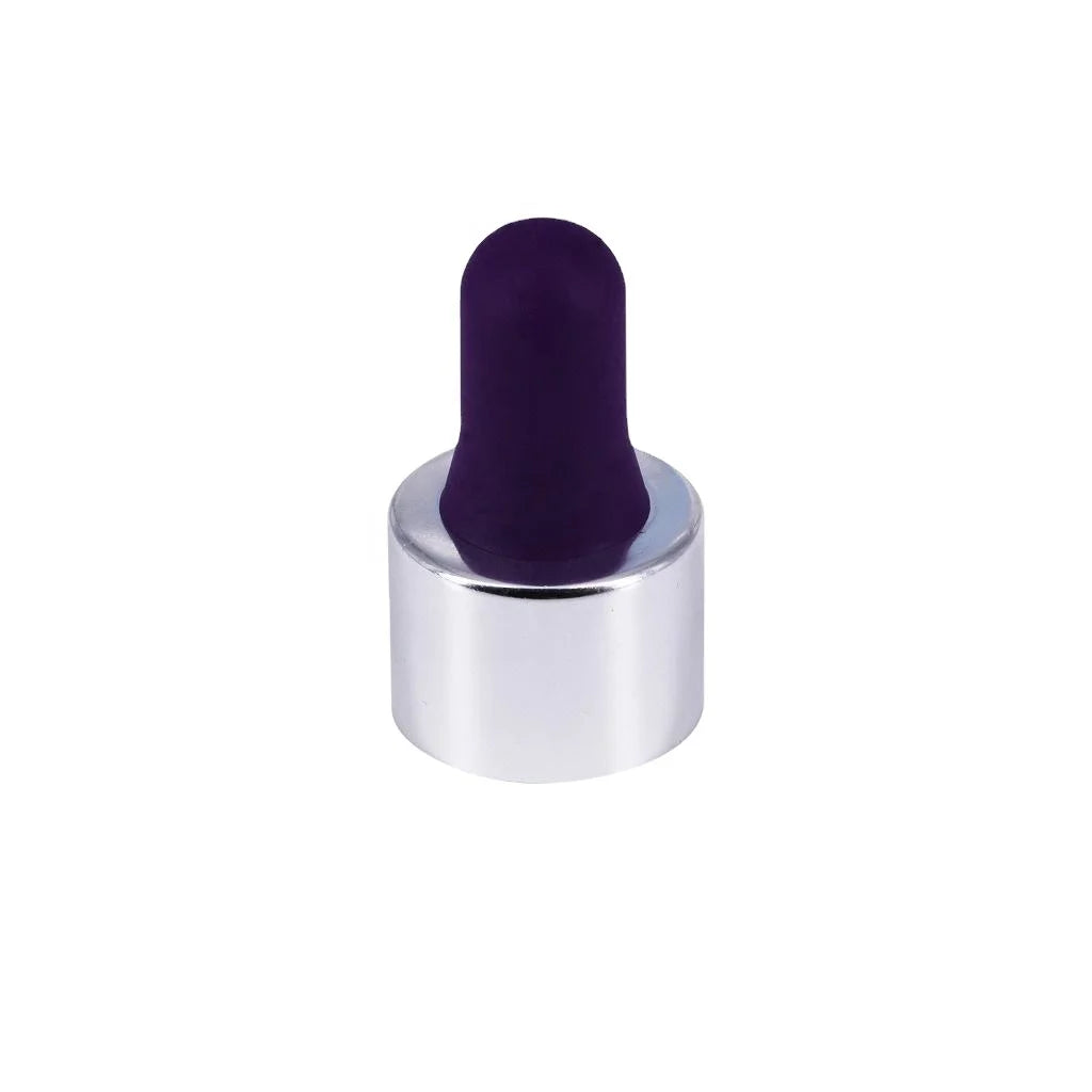 Eco-Friendly 18/410 Elegant Glass Pipettes Dropper Tops Silicone Top Cosmetic Bottle Stoppers