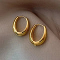 Fashion Classic Metal Hoop Earrings for Women Simple Daily Wear Earrings Girls Statement Jewelry (KER845)