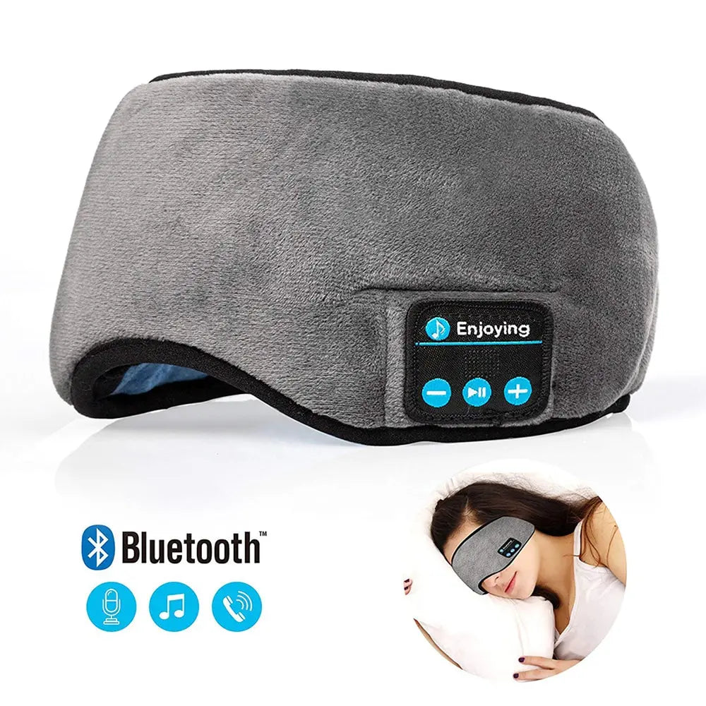 Sleeping Wireless Headphone Bluetooth-compatible Sleep Eye Mask Microphone Travel Sleep Music Mask