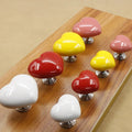 Fashion Colorful Heart Shape Toilet Pushers Creative Bathroom Toilet Button Toilet Tank Love Button Aid for the Long Fingernails