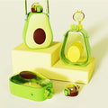 Summer Hot 600ml Portable Plastic Children's Water Bottle BPA-Free Cute Avocado Shaped Strap Straw Cups Direct Drinking