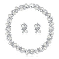 Rhinestone Pearl Design Custom Crystal Pearl Wedding Necklaces Earring Fashion Fine Jewelry Bridal Necklace Sets for Women