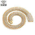 Top Icy Iced out Men's 22mm Link Chain Necklace with 5A Cubic Zircons Gold & Silver Plated Bracelets Stylish Jewelry