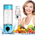 Suyzeko New Design SPE Hydrogen Bottle Water 390ml Glass Hydrogen Water Generator Hydrogen Rich Water Bottle Generator Machine
