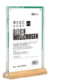 A4 A5 Acrylic Sign Holder Table Menu Holder Price Flyer Display Case Card Stand Desk Showing Card Display Billboard Shelf Poster