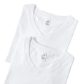 OEM logo 250gsm 100% Cotton Women V-neck Plain Short Sleeve T-shirt Printed logo Blank Unisex Men's Women's V-neck T-shirt