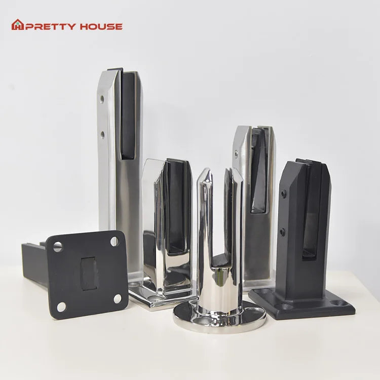 Prettyhouse Glass Railing Stainless Steel Small Column for Staircase Balcony Balustrades