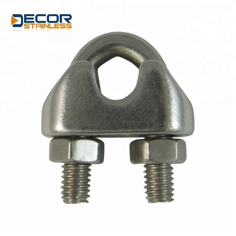 High Strength and Polished Professional Factory Quality Guaranteed SS304 SS316 DIN741 Wire Rope Clip