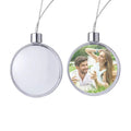 Aluminum Disc-Enhanced Plastic Christmas Ornaments Sublimation Blanks for Festive Home Decorations