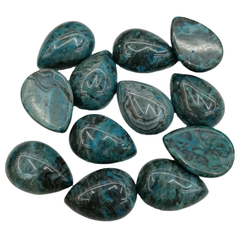HUIYING Natural Stone Flat Back Agate Cabochon 25*18mm Quality Best Selling crafts