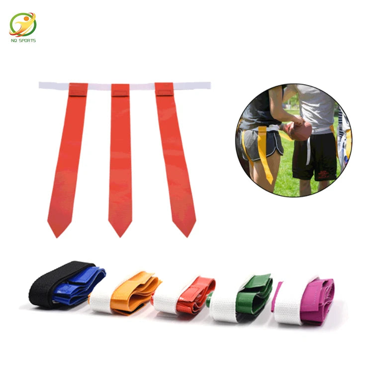 NQ SPORTS American Football Flexible Training Waist Flag Youth Flag-Pulling Game Competition Flag Football Belts Custom