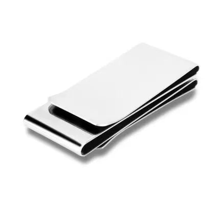 Customized Metal Stamping Parts Silver Stainless Steel Metal Money Clip Blank Product Category
