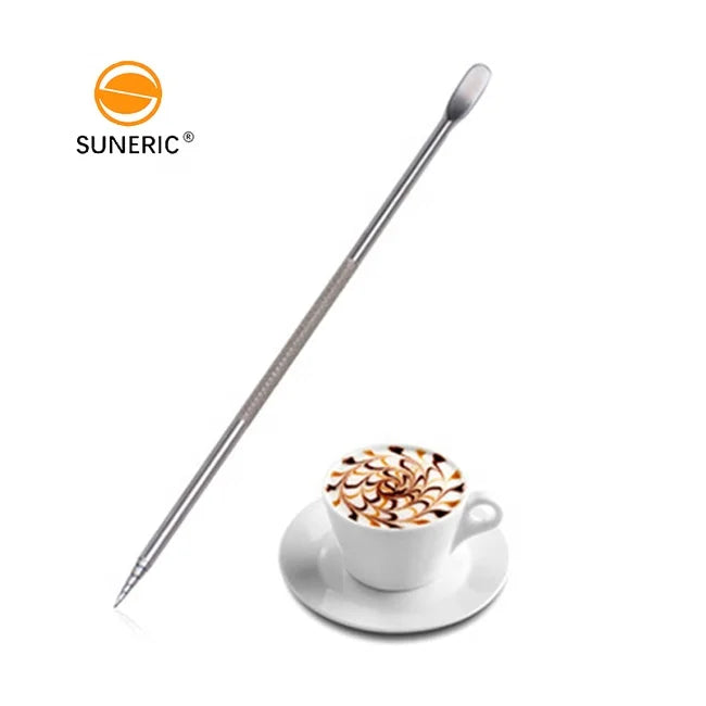 Stainless Steel Cappuccino Latte Espresso Decorating Household Kitchen Tool Barista Coffee Latte Art Pen