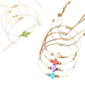 Go2boho Adjustable Cord Bracelet Cross Charm Colorful Beaded Jewelry Fashionable Bangles for Women Men Faith Gift for Friendship